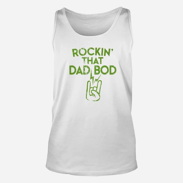 Mens Fathers Day Dad Bod Design Fat Fit Daddy Gift Premium Unisex Tank Top