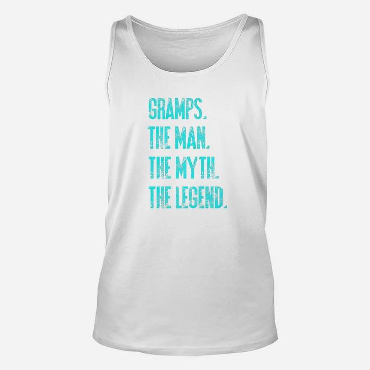 Mens Gramps The Man The Myth The Legend Funny Dad Quote Act026e Premium Unisex Tank Top