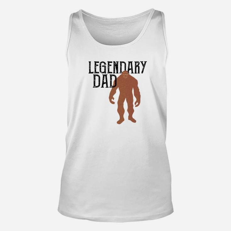 Mens Legendary Dad Bigfoot Fathers Day Legend Gift Premium Unisex Tank Top