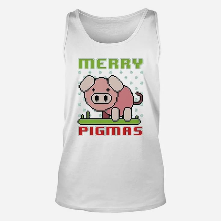 Merry Christmas Merry Pigmas Unisex Tank Top