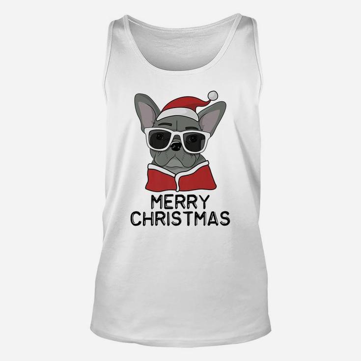 Merry Christmas Santa Dog French Bulldog Lovers Unisex Tank Top