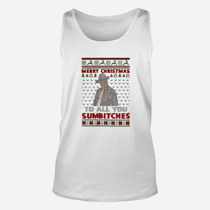 Merry Christmas To All You Ugly Christmas Funny Unisex Tank Top