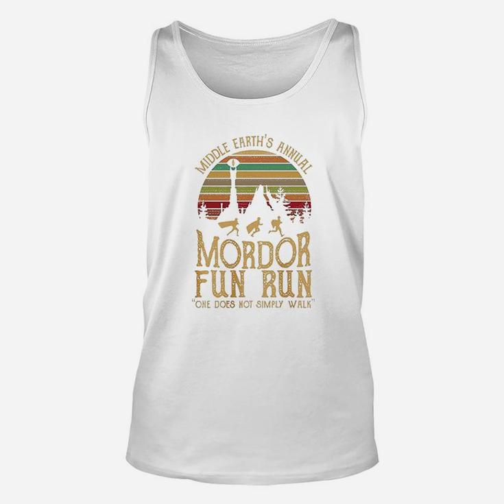 Middle Earth's Annual Mordor Fun Run One Does Not Simply Walk Unisex Tank Top