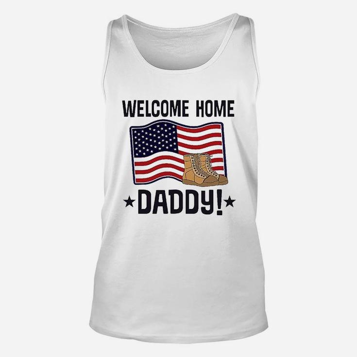 Military Daddy Welcome Home, best christmas gifts for dad Unisex Tank Top