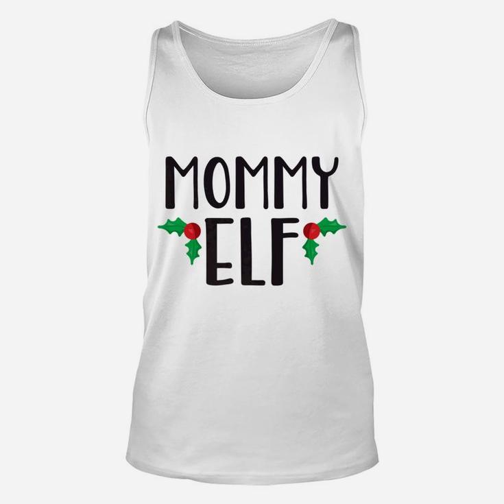 Mommy Elf Cute Funny Family Christmas Elf Unisex Tank Top