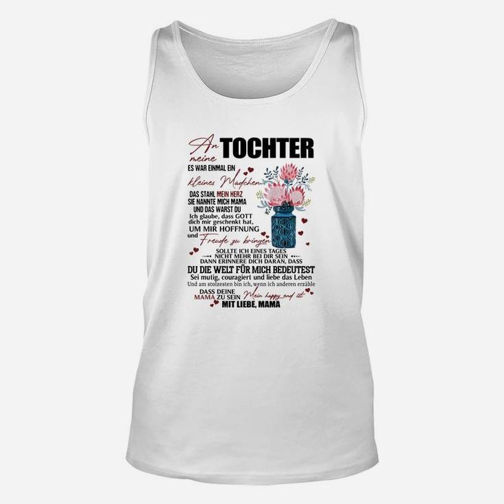 Mutter-Tochter Liebe Unisex TankTop, Emotional mit Blumen & Sprüchen