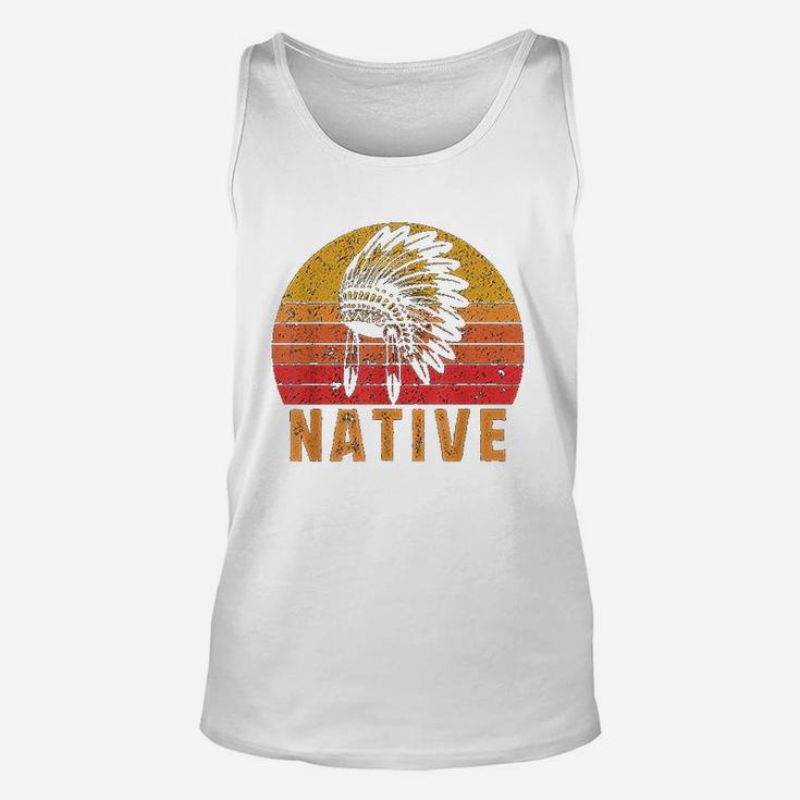 Native American Pride Vintage Native Indian Unisex Tank Top