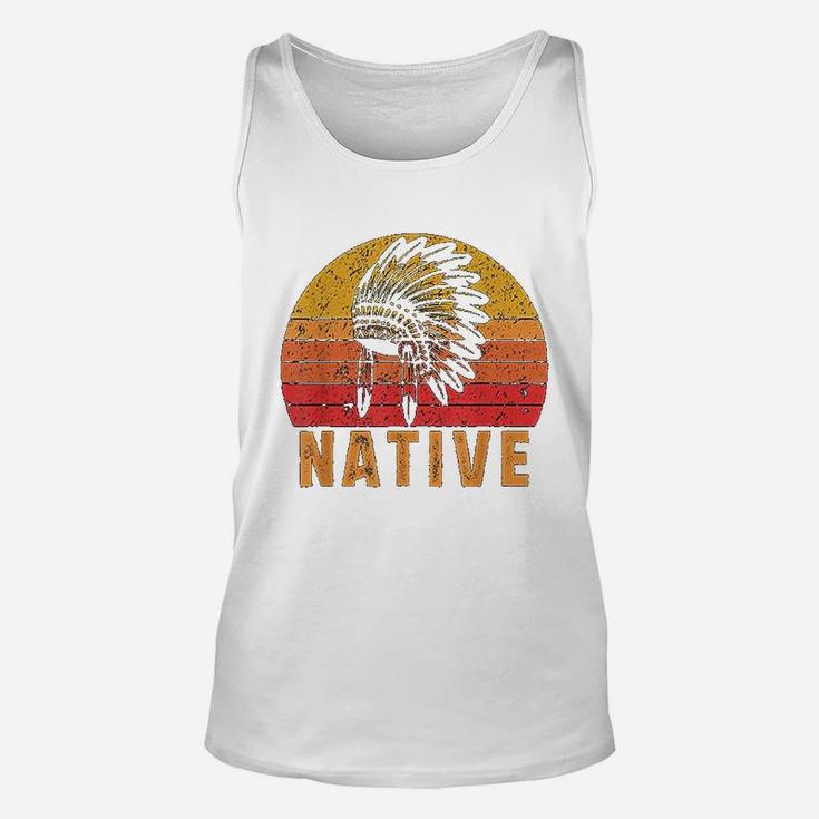 Native American Pride Vintage Native Indian Unisex Tank Top