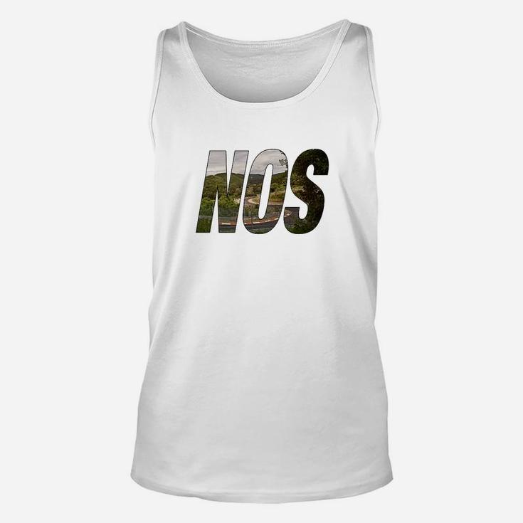 NOS Logo Herren Unisex TankTop in Camo-Print, Weiß