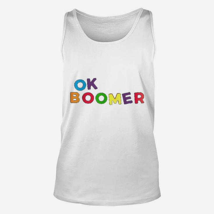Ok Boomer Graphic Colorful Art Unisex Tank Top