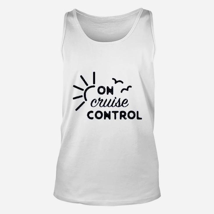 On Cruise Control Cute Travel Vacation Graphic Unisex Tank Top