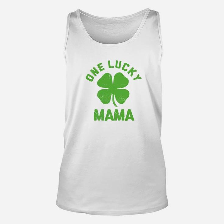 One Lucky Mama Vintage St Patrick Day Gif Unisex Tank Top