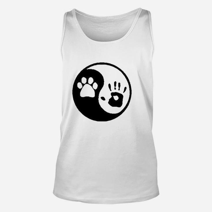 Os Gear Paw Hand Print Dog Animal Rescue Adopted Pet Lover Unisex Tank Top