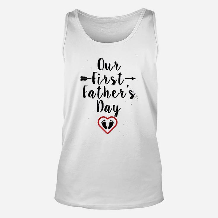 Our First Father Day Outfits, best christmas gifts for dad Unisex Tank Top