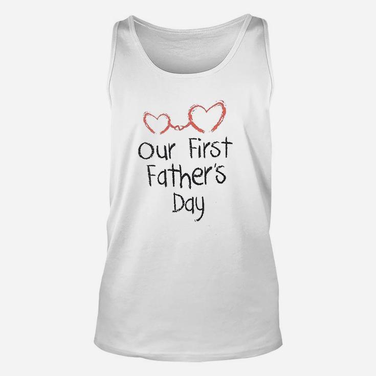 Our First Fathers Day Dad, best christmas gifts for dad Unisex Tank Top