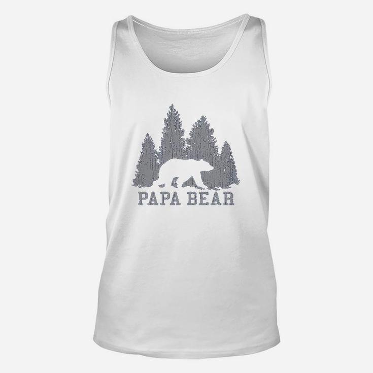 Papa Bear And Forest, best christmas gifts for dad Unisex Tank Top