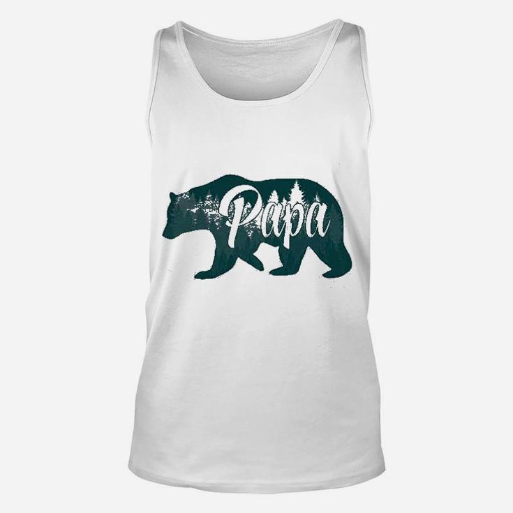 Papa Bear Funny Design For Dads Gift Idea Unisex Tank Top
