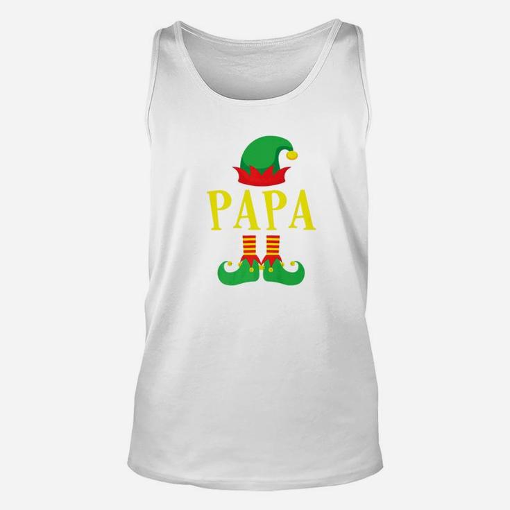 Papa Elf Christmas Shirt Family Matching Pajama Gift Unisex Tank Top