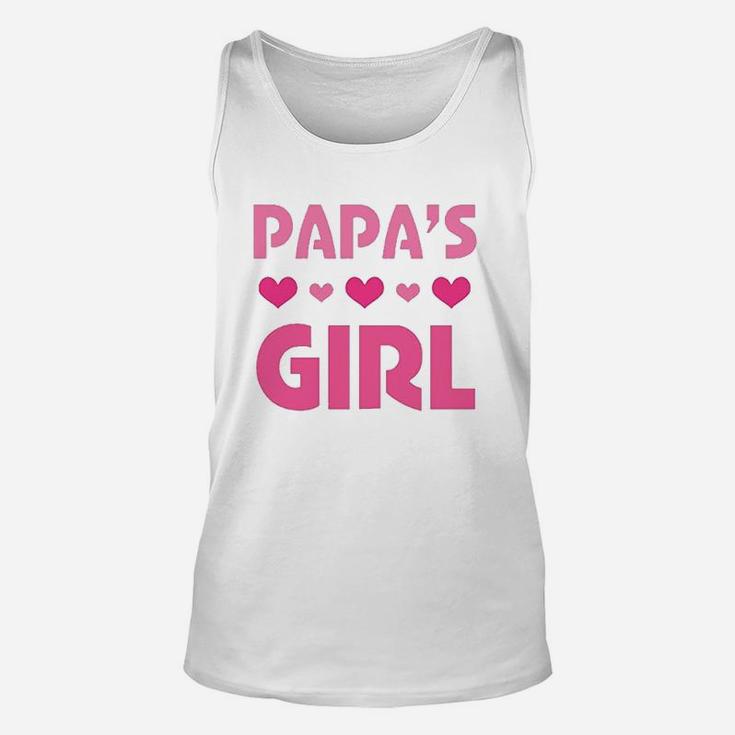 Papas Girl Granddaughter Gift, best christmas gifts for dad Unisex Tank Top