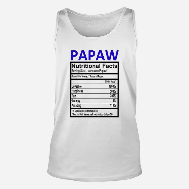 Papaw Nutritional Facts Unisex Tank Top