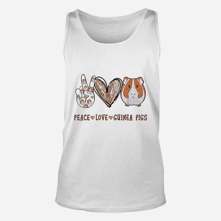 Peace Love Guinea Pigs Gift For Guinea Pigs Lover Unisex Tank Top