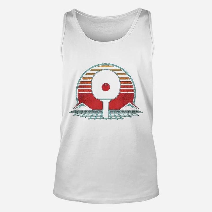 Ping Pong Retro Vintage 80s Style Table Tennis Gift Unisex Tank Top