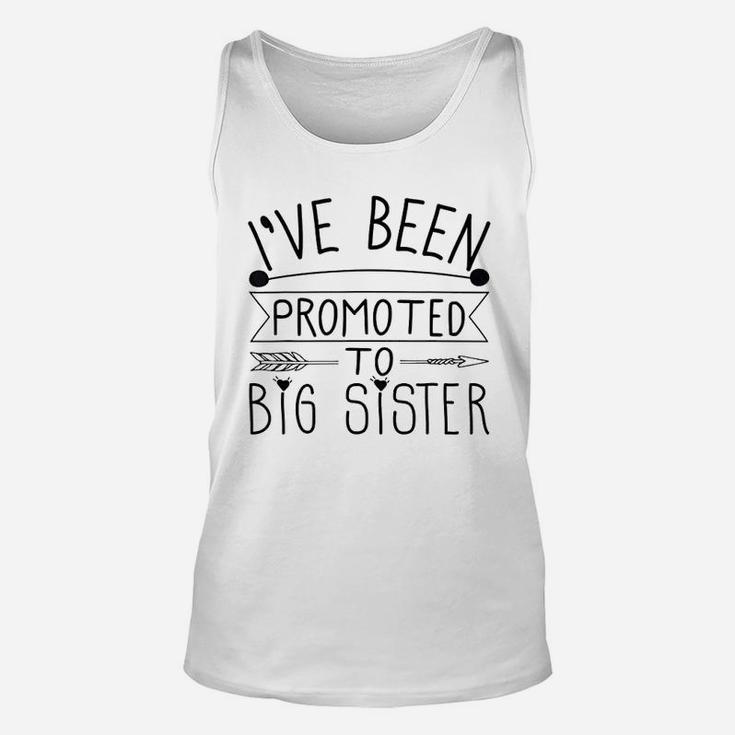 Promoted To Big Sister Gift For Sisters n Girls Unisex Tank Top