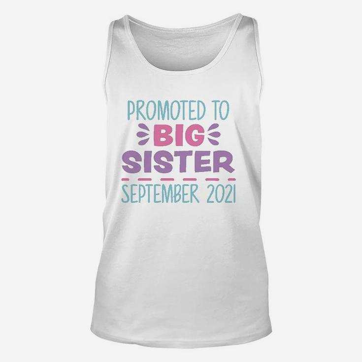 Promoted To Big Sister September 2021 Unisex Tank Top