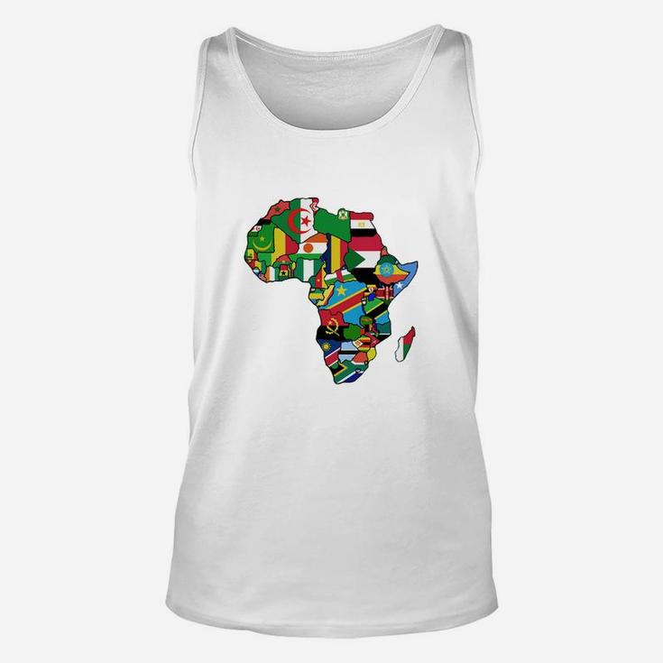 Proud African Country Flags Continent Love Unisex Tank Top