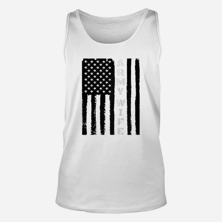 Proud Army Wife Military Wife Veterans Day Design Unisex Tank Top