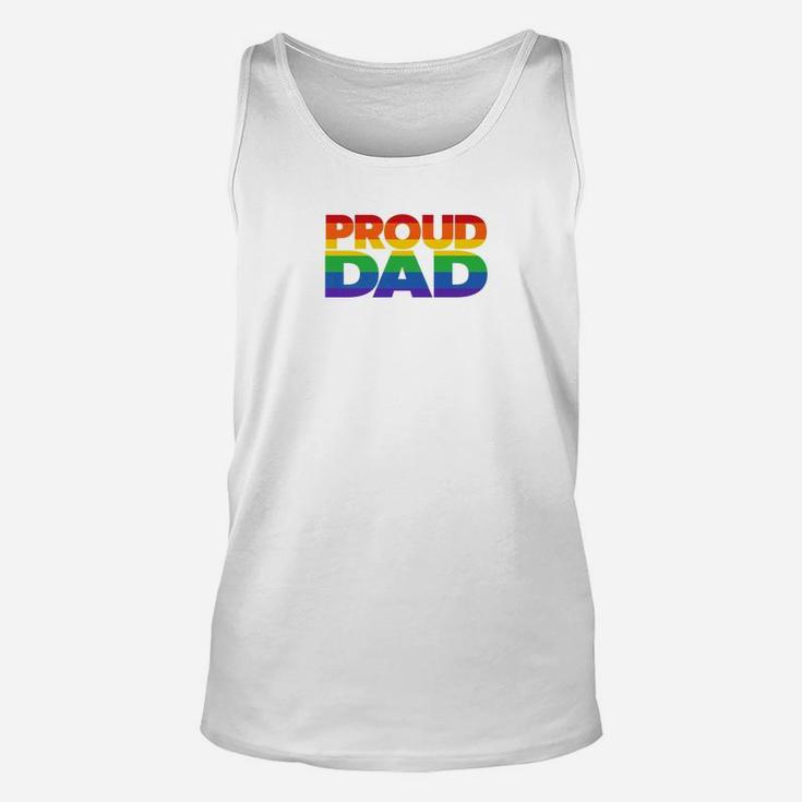 Proud Dad Gay Pride Shirt Lgb For Father Lgbtq Unisex Tank Top