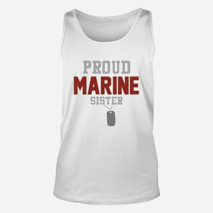 Proud Marine Sister Unisex Tank Top