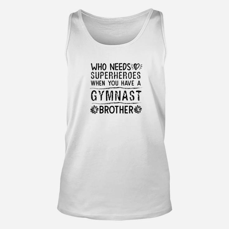 Proud Sister Brother Of A Gymnast Novelty Gymnastics Unisex Tank Top