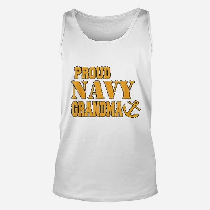 Proud Us Navy Grandma Military Pride Unisex Tank Top