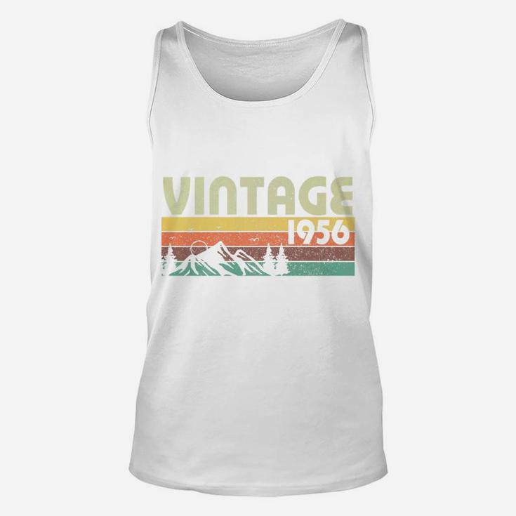 Retro Vintage 1956 Graphics 66th Birthday Gift 66 Years Old  Unisex Tank Top