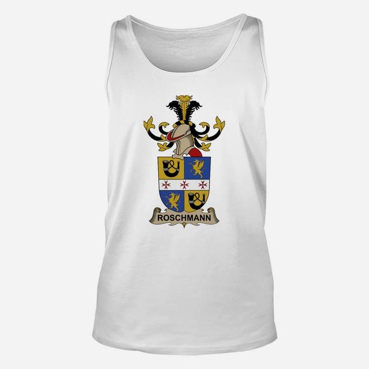 Roschmann Family Crest Austrian Family Crests Unisex Tank Top