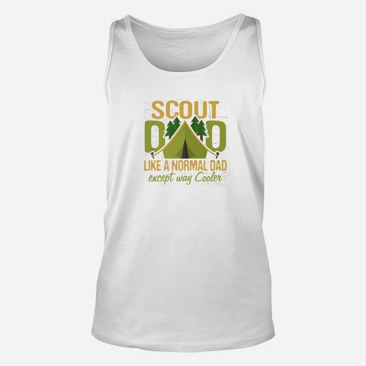 Scout Dad Cub Leader Boy Camping Scouting Gift Men Unisex Tank Top