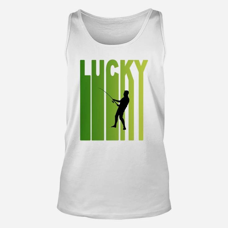 St Patricks Day Lucky Fishing Funny Sport Lovers Gift Unisex Tank Top