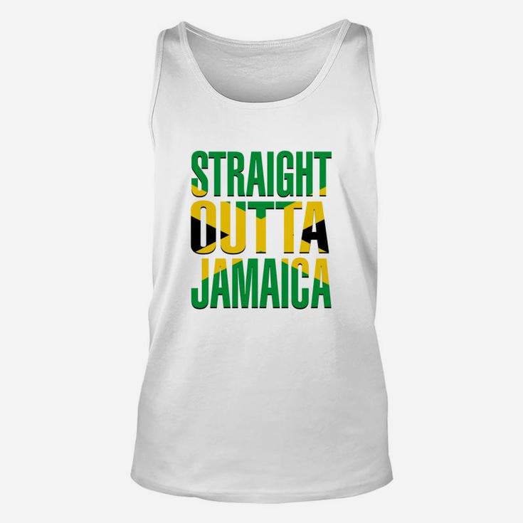 Straight Outta Jamaica Gift Flag Pride T-shirt Unisex Tank Top