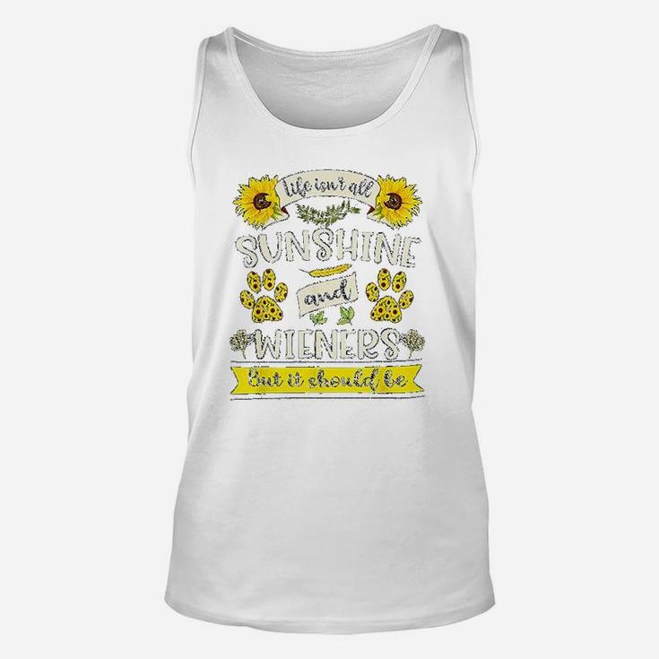 Sunshine And Wieners Dog Dachshund Lover And Owner Gift Unisex Tank Top