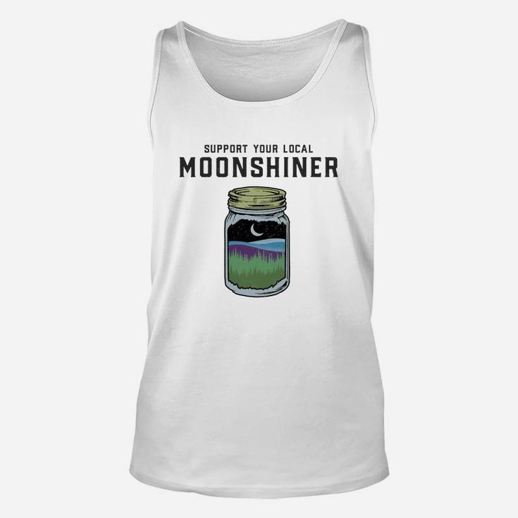 Support Your Local Moonshiner Funny Moonshine Jar Shirt Unisex Tank Top