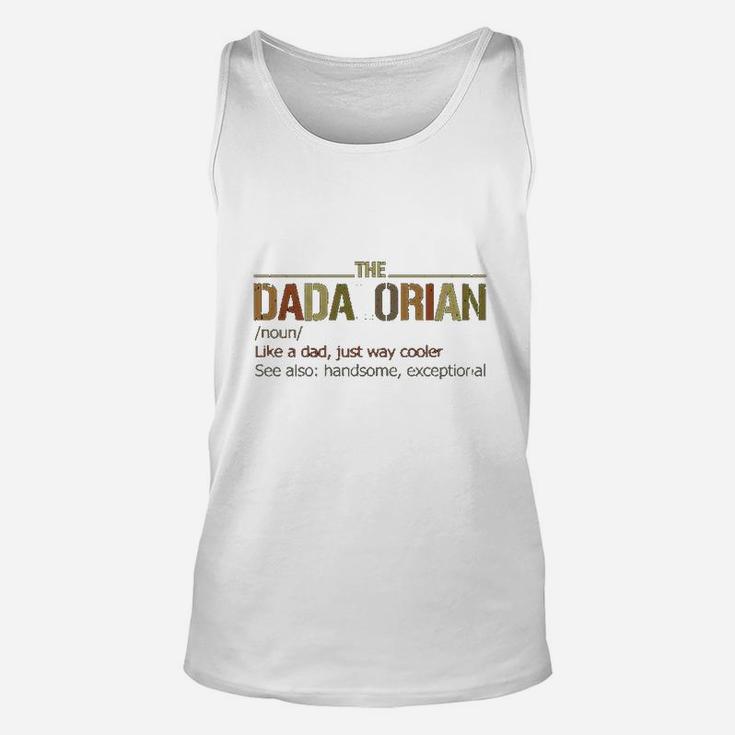 The Dadalorian Definition Like A Dad Just Way Cooler Classic Unisex Tank Top
