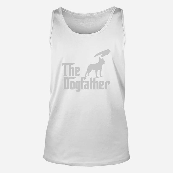 The Dogfather Boston Terrier, best christmas gifts for dad Unisex Tank Top