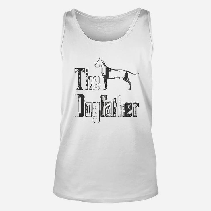 The Dogfather Great Dane Silhouette Unisex Tank Top