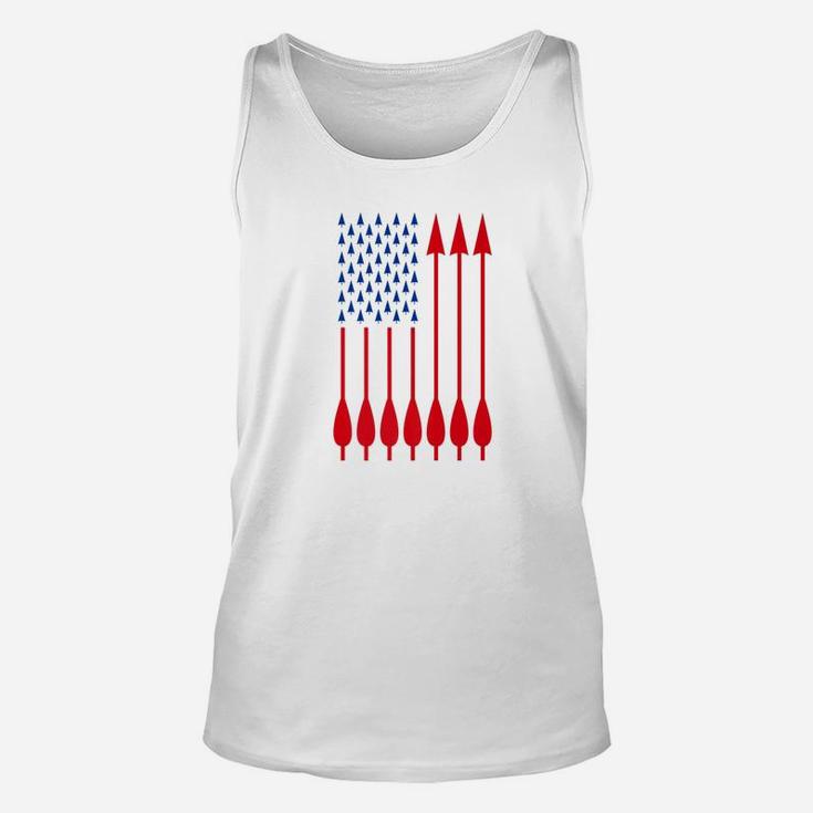 Us American Flag Archery Arrows Hunting Fathers Day Shirt Unisex Tank Top
