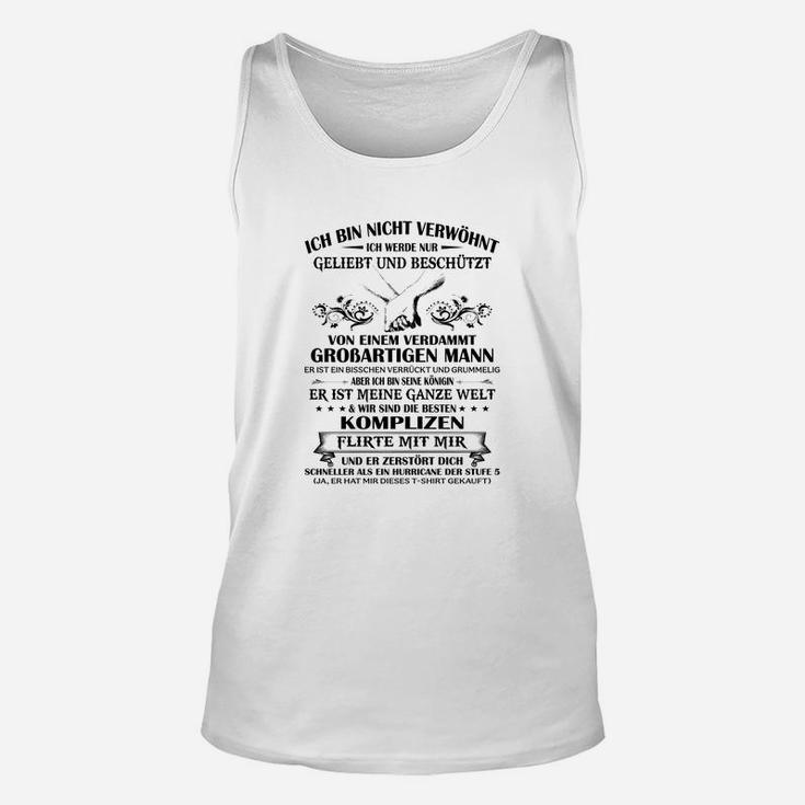 Valentinstag Unisex TankTop Liebeserklärung für Ehefrau, Perfektes Geburtstagspräsent