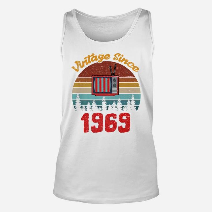 Vintage 1969 Mens Birthday Fathers Day Gift Unisex Tank Top