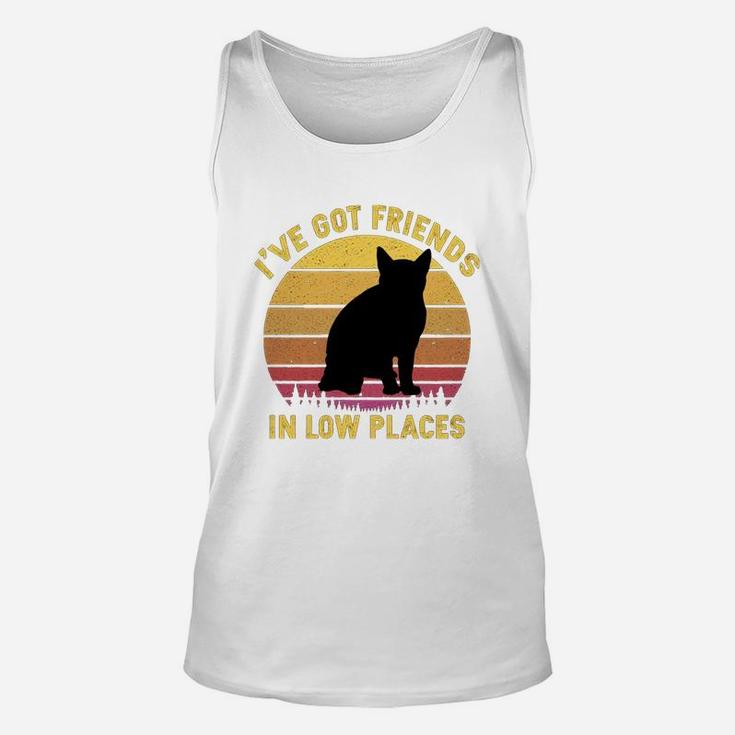 Vintage American Wirehair I Have Got Friends In Low Places Cat Lovers Unisex Tank Top