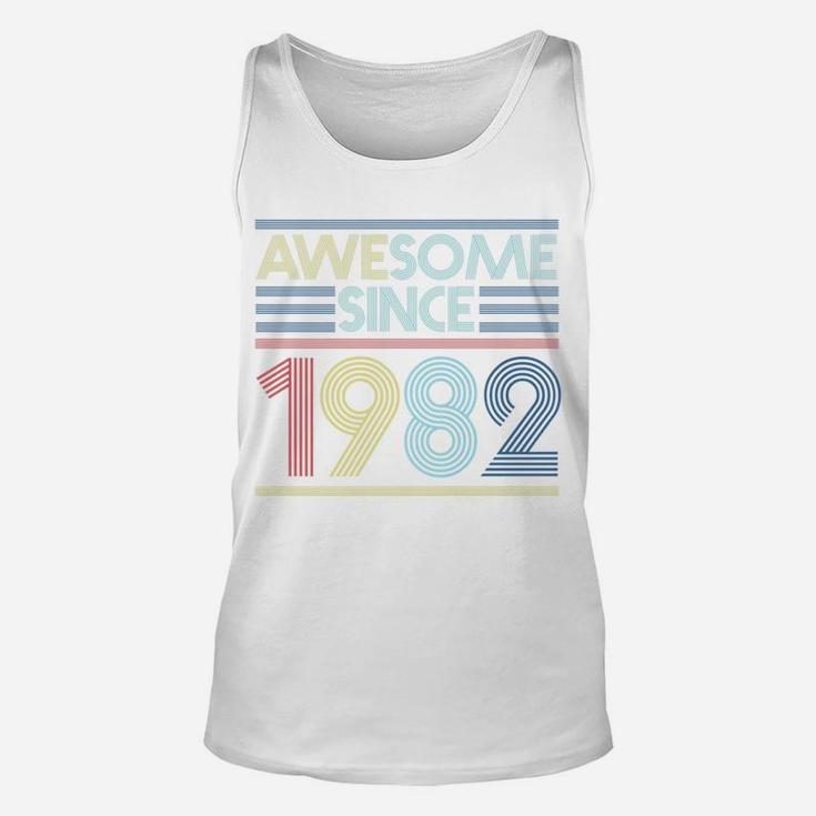 Vintage Birthday Gifts Awesome Since 1982  Unisex Tank Top