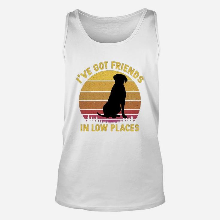 Vintage Cane Corso I Have Got Friends In Low Places Dog Lovers Unisex Tank Top